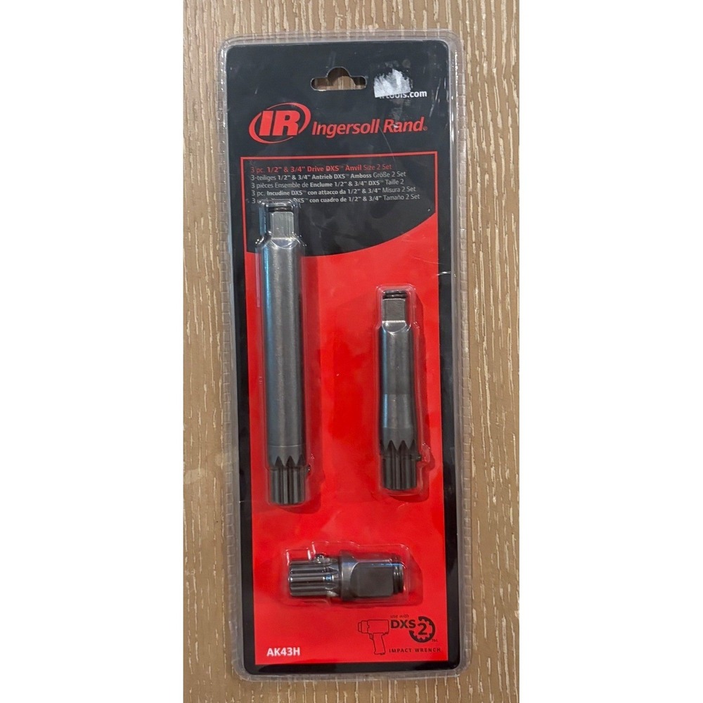 Ingersoll‎ Rand AK43H 3 Pc 1/2" & 3/4" Drive DXS Anvil Size Set NIP